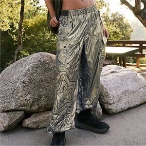 NWOT Free People FP Movement Color Burst Shine Hike Pants Size Small